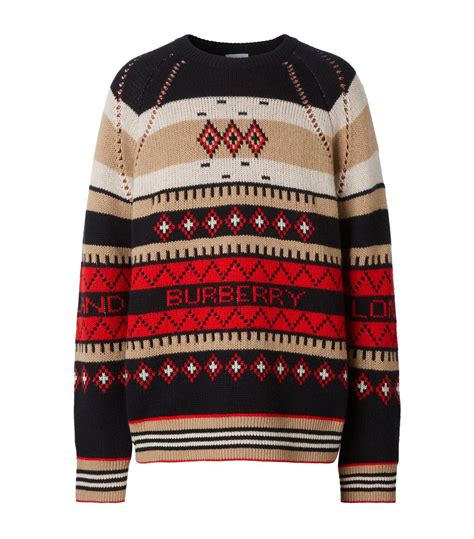 burberry men's icon cashmere sweater